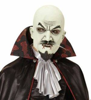 Maschera vampiro con baffi e pizzetto