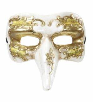 Maschera nasone decorata veneziana