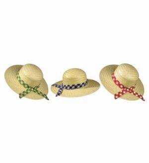 Cappello contadinella in paglia con nast
