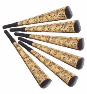 Trombe sonore buon anno oro 25 cm - set