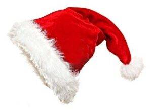 Cappello babbo natale peloso
