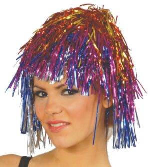 Parrucca disco fashion multicolore