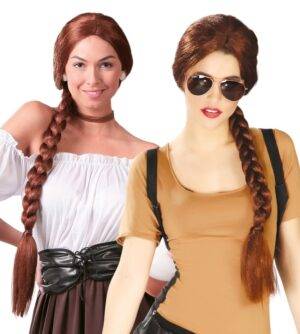Parrucca lara croft