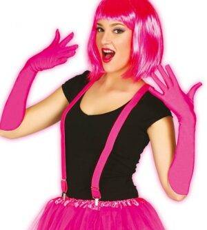 Bretelle fucsia misura adulto