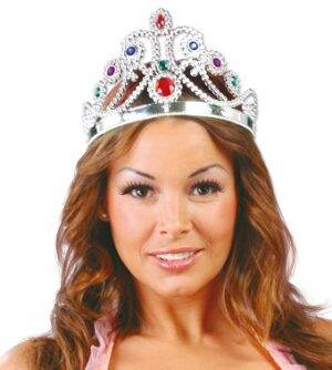 Corona regina regolabile argento