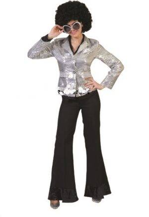 Giacca disco argento donna