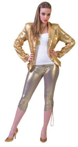 Giacca disco oro donna