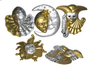Masque de decoration 5 ass