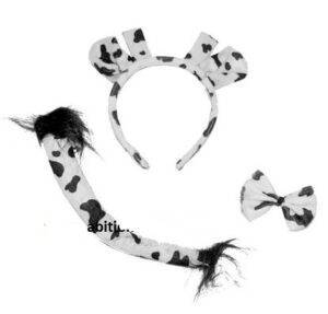 Set travestimento mucca cerchietto papil