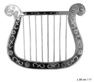 Arpa 28 cm argento lucido