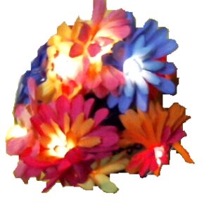 Decorazione 10 flower luminosi