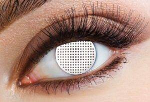 Lenti a contatto white mesh  cosmetiche giornaliere