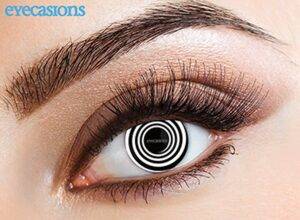 Lenti a contatto black spiral cosmetiche giornaliere