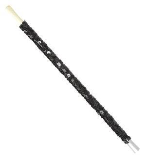Bocchino paillettes nero 30 cm