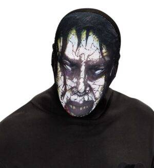 Maschera zombie in tessuto