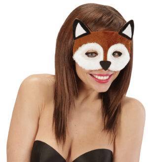 Maschera volpe in peluche