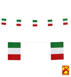 Festone bandiere italia 6 m in carta flame retardant
