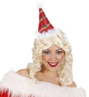 Mini cappello babbo natale con finitura