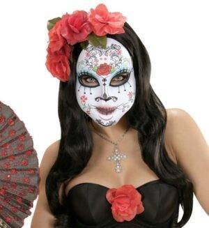 Maschera in tessuto dia de los muertos