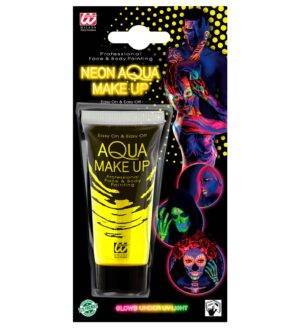 Acqua make-up giallo fluorescente