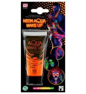 Acqua make-up arancione fluorescente