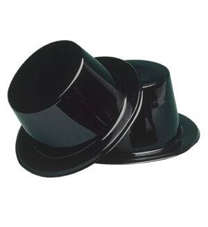 Cappello  cilindro nero black topper hat