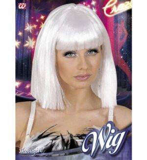 Parrucca showgirl bianca