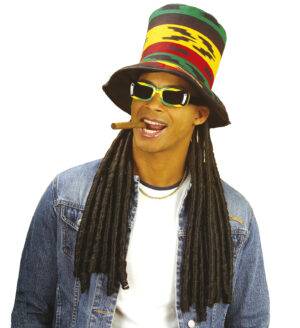 Cilindro rasta jamaicano con dreadlocks