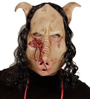 Maschera da maiale di macelleria