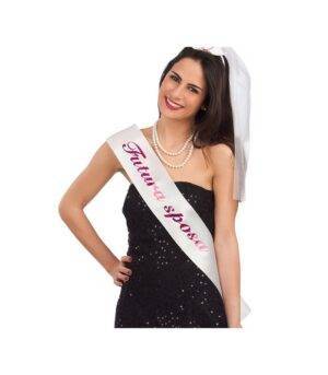 Fascia bianca futura sposa
