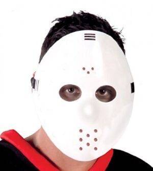 Maschera da hockey bianca
