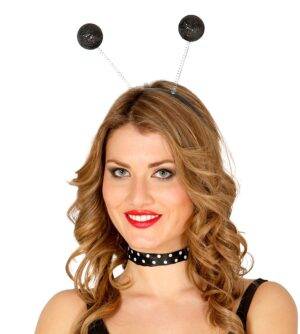 Cerchietto nero con antenne