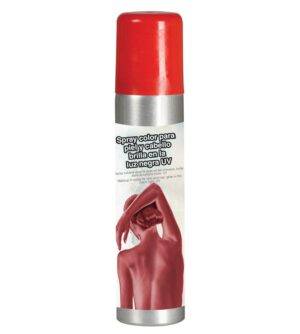 Trucco spray corpo e capelli rosso body painting