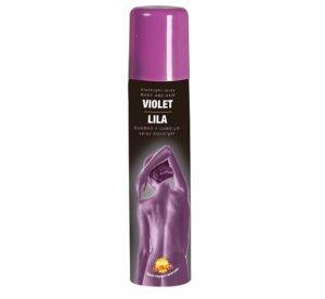 Trucco spray corpo e capelli viola body painting