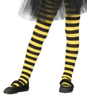 Calze a righe gialle e nere ape insetti 5-9 anni