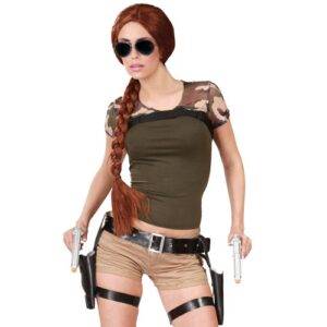 Cartucciera doppia con pistole lara croft