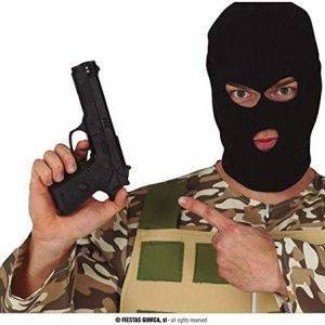 Pistola nera in plastica cm 24