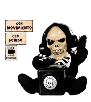 Dj scheletro. 27 cm. con suono e movimen