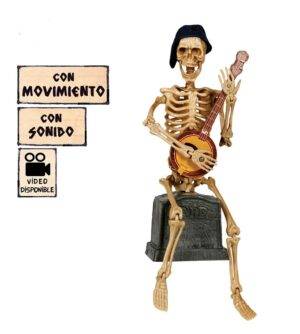 Banjo scheletro 31 cm. con suono e movim