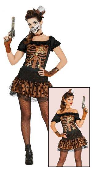 Vestito retro scheletro