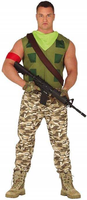 Vestito personaggio skin soldato videogames