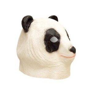 Maschera panda in lattice