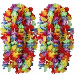 Collane hawaiane fluo cf. 25 pz - Abiti e Maschere