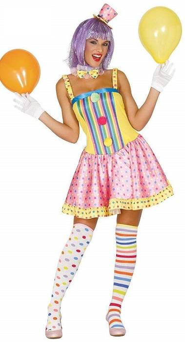 PASTEL CLOWN DRESS - AbitieMaschere