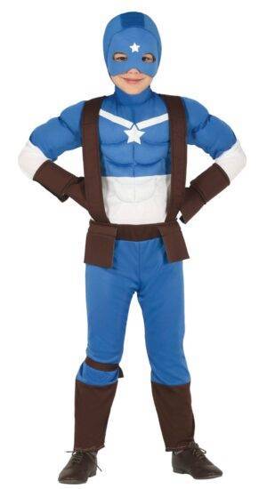 Vestito da super capitano america