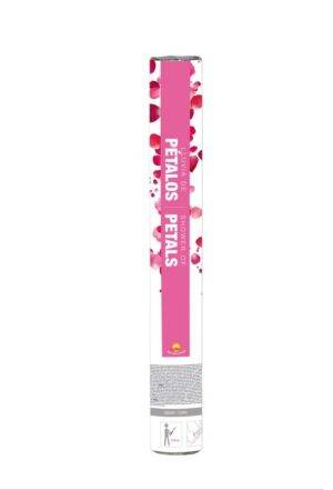 Tubo sparacoriandoli petali rosa 50cm