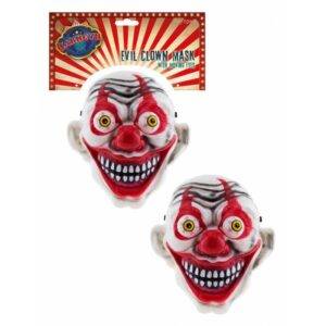 Maschera da clown con gli occhi in movimento