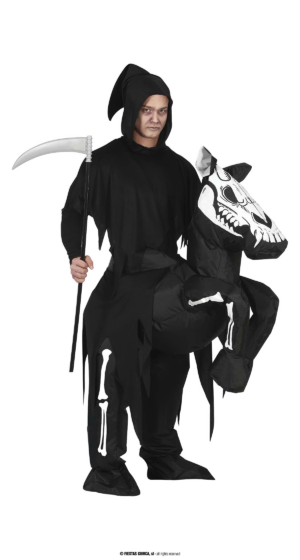Vestito da cavaliere morto dell'apocalisse