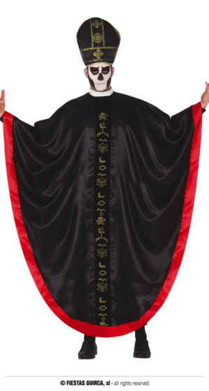 Vestito da cardinale satanico