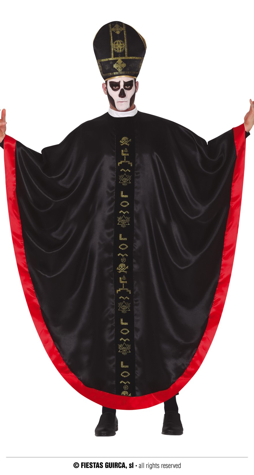 Vestito da cardinale satanico - Abiti e Maschere